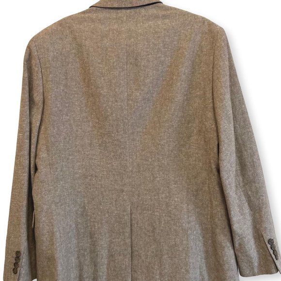 Stafford Tailored Culture Tan Sport Coat Two Button Linen/Cotton 44S Immaculate! - Picture 5 of 12